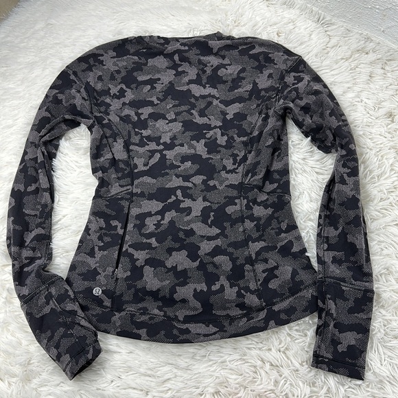 Lululemon Close to Crossing Long Sleeve *Rulu Heritage Camo Jacquard Black - Picture 6 of 8